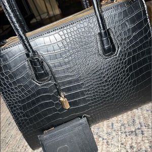 Black fake leather purse, target small wallet